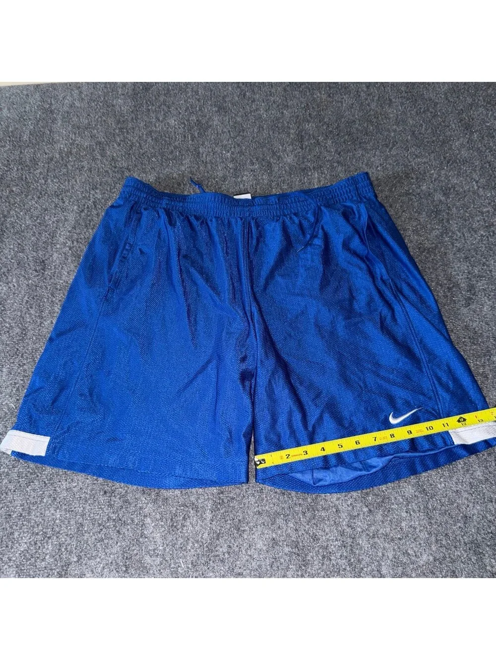 Nike Blue Dazzle Baggy Hoop Shorts Mens XL Vtg y2k 90s Rare